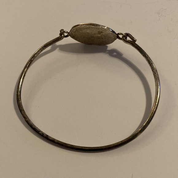 Vintage Alpaca Mexico Silver Mother of Pearl and Abalone Bracelet - Picture 5 of 7